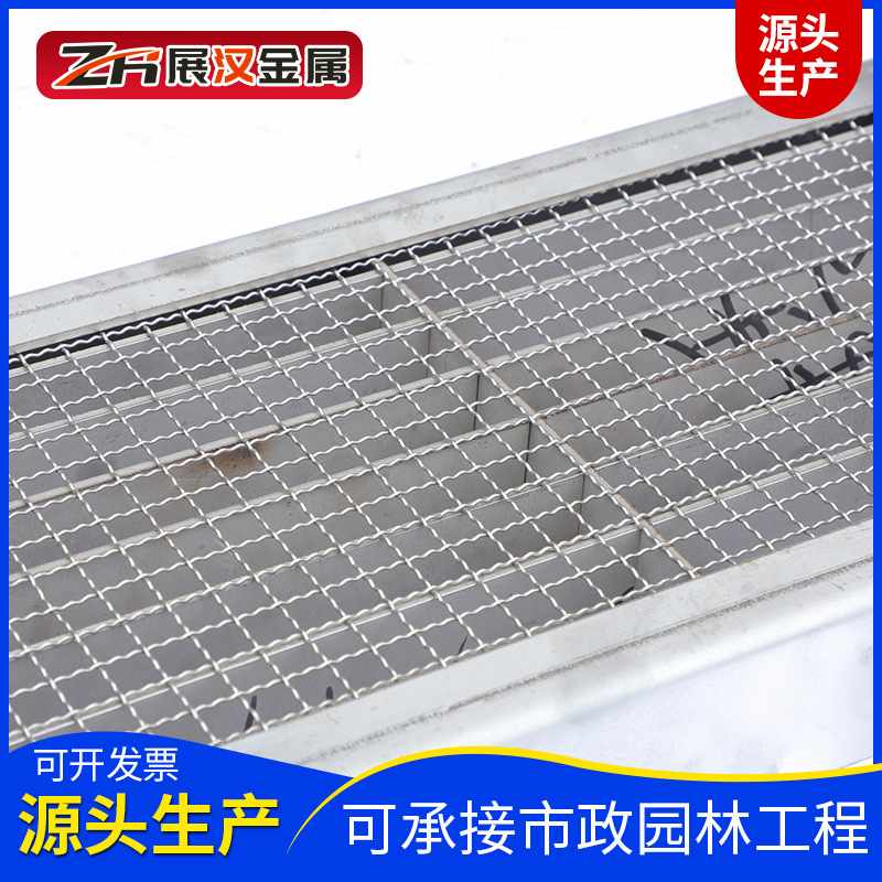 304不锈钢格栅盖板条形不锈钢雨水槽盖板园林下水道排水沟篦子
