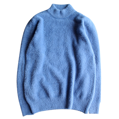 水貂毛针织衫毛衣锦纶修身半高领
