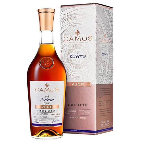 CAMUS卡慕金花布特妮VSOP干邑白兰地700ml礼盒装法国进口正品洋酒