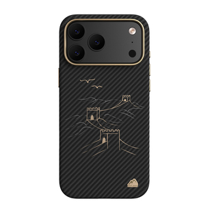 麦麦米适用苹果iPhone18ProMax手机壳凯夫拉新款国潮长城原创编织超轻薄防摔芳纶碳纤维商务磁吸保护套