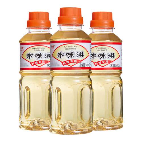 铃鹿本味淋300ml*3日本料理寿喜烧锅寿司食材调味料调味汁甜料酒