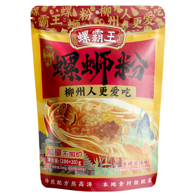 螺霸王螺蛳粉柳州300g袋装正宗特产米粉酸笋腐竹炒粉浓汤爆炒标准
