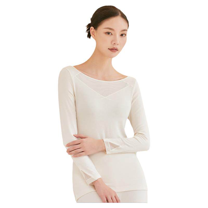 bonny博尼保暖内衣女薄款牛奶蛋白兰精莫代尔秋衣秋裤打底轻暖