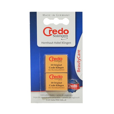 德国原装进口Credo去死皮刀片20片装美甲护足清洁修脚刀工具套装