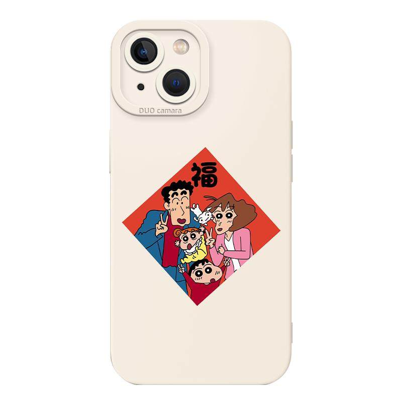 新年蜡笔小新适用苹果17手机壳iphone14小米15对联opporeno13华为mate70pro荣耀300红米p60一加nova9魅族vivo