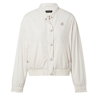 【商场同款】Lakoradior拉珂蒂秋季新款气质荷叶边棒球服短外套