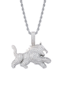 Mr.Bling满钻狮子座雄狮情侣吊坠