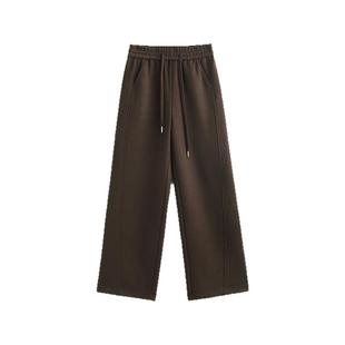 PALUOPO/帕罗高腰宽松直筒垂感阔腿裤女百搭显瘦2024秋冬新款