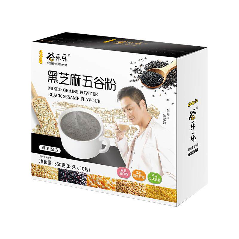 谷乐乐谷物奶茶何家劲紫薯粉早餐