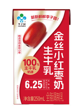 李子园金丝小红枣牛奶250ml