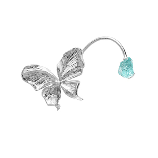 DY蝴蝶耳挂高级感精灵耳骨夹女无耳洞纯银单只夸张耳饰小众设计