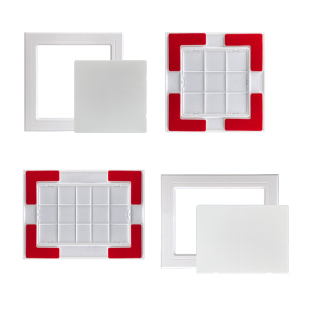 通用型粘贴式检修口免打孔自粘遮挡盖板下水管道装饰盖挡盖板平贴