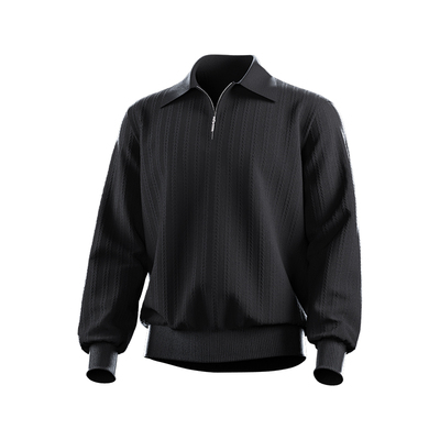 MSGD羊绒polo领休闲毛衣