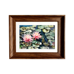 仿实木装裱画框定做相框定制油画框镜框拼图框现代简约美式