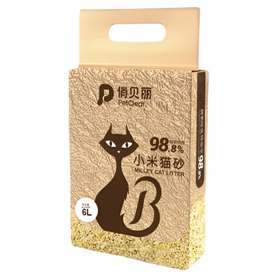 小米猫砂天然植物快速结团吸水低尘除臭不沾底小米香20斤包邮