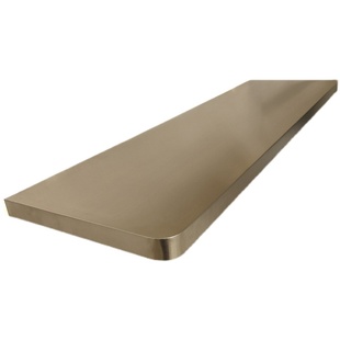 美奂定制带发光层板架不锈钢服装店镀钛鞋包墙上置物架金属极简