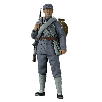 JEU1/6新四军八路战士兵人模型