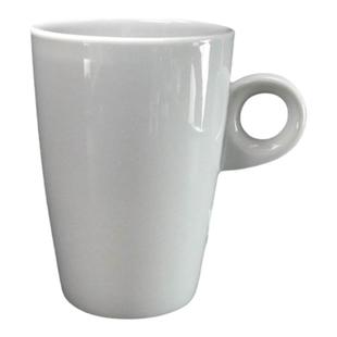 素白拿铁咖啡杯 拿铁Latte杯 纯色马克杯 咖啡店通用奶特咖啡杯