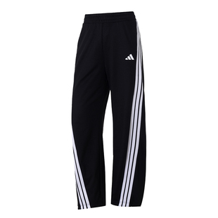 Adidas阿迪达斯时尚套装女秋冬宽松休闲圆领套头衫卫衣直筒裤一套