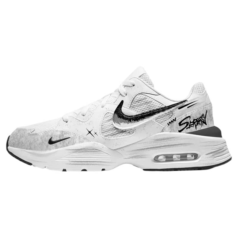 球鞋定制Nike Air Max Fusion 浮生漫行涂鸦手绘潮流低帮男女板鞋