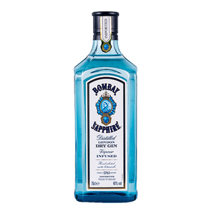 孟买 蓝宝石金酒750ml英国进口烈酒伦敦干金杜松子酒洋酒基酒调酒