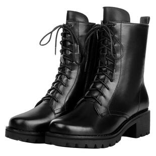 思卡琪马丁靴女英伦风中跟粗跟短靴系带短筒女靴新款大码女鞋43码