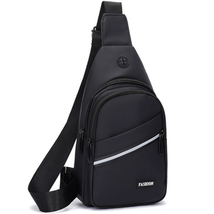 2024新款多版型男士背包商务单肩实用胸包时尚简约撞色休闲斜挎包