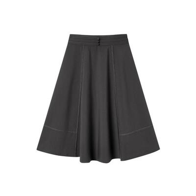 PIT复古设计感新中式A字半身裙女2025夏季新款高腰显瘦气质裙子