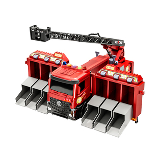 山姆多功能消防车玩具男孩大号轨道喷水变形警车儿童新年礼物3岁6