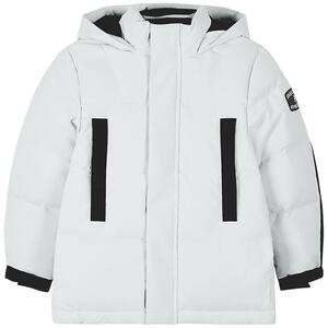 Skechers斯凯奇男童抗菌休闲短款保暖羽绒服单排扣撞色抗静电防风