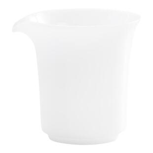 青玉白马蹄公道杯 釉烧光亮白透陶瓷 功夫茶公杯茶海茶具分茶器