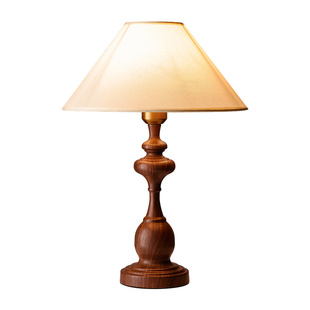 法式中古风卧室床头灯美式复古客厅书房木纹日式侘寂风充电氛围灯