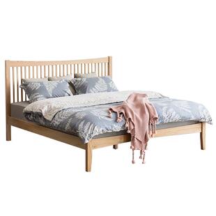 优木家具全实木双人床1.8米北美橡木床1.5米实木床单人1.2米床
