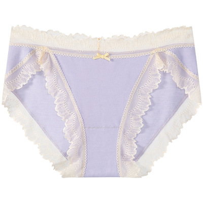 纯棉裆高开叉不勒大腿少女内裤