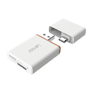 雷克沙 USB3.1高速读卡器二合一 华为NM/TF卡 多功能读卡器