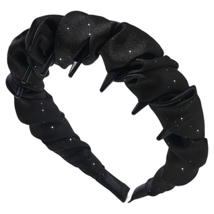 黑色正反两戴发箍带梳齿碎发卡高颅顶洗脸防滑不掉日常外戴头箍