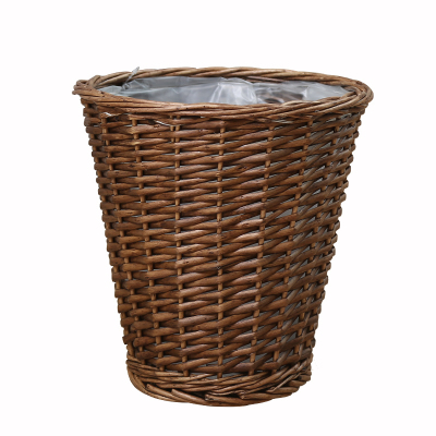 藤编垃圾桶纸篓家用收纳桶卧室