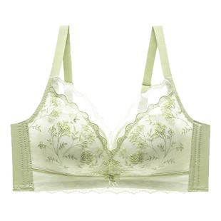 美思聚拢内衣女小胸显大加厚夏季无钢圈收副乳防下垂性感蕾丝文胸