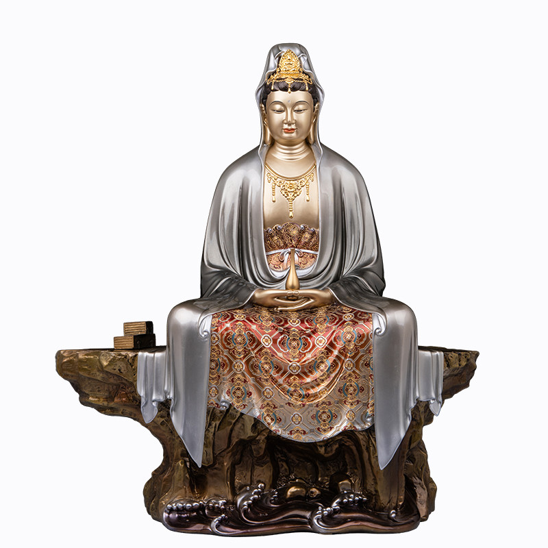 纯铜自在风观世音菩萨佛像新品