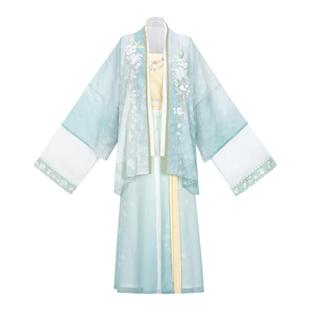 花朝记｜茉莉猫猫｜宋制日常汉服对襟衫飞机袖三裥裙清新春夏女装