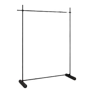 服装店展示架简约单杆挂衣架铁艺黑色落地衣架女装专用货架陈列架