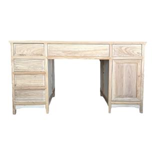 新中式实木仿古中医会诊桌北方榆木写字台书法学习桌白茬胚办公桌