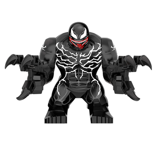 中国积木DC英雄毒液屠杀死侍嚎叫寄生拼插益智塑料积木大人仔玩具