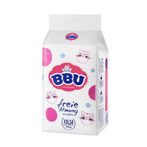 BBU自由呼吸拉拉裤夏季超薄干爽透气xxl34婴儿通用尿不湿官方正品