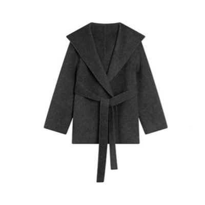 白色羊绒大衣女温柔风羊毛双面呢