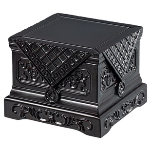 招财金刚佛像底座实木加高供奉观音摆件底座托架方形佛龛增高台架