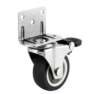 L型角码静音婴儿床花架脚轮