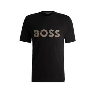 【自营】Hugo Boss雨果博斯 男士夏季休闲大LOGO短袖T恤 50525208