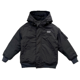 JUSTIN帅气潮酷男孩飞行员棉衣男童加厚夹棉保暖sorona连帽棉服