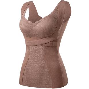 婷美【托胸神器】带胸垫免穿文胸一体式背心提拉防垂调整胸型内搭